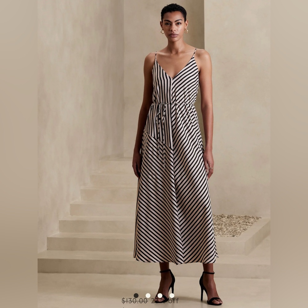 Banana Republic striped maxi dress